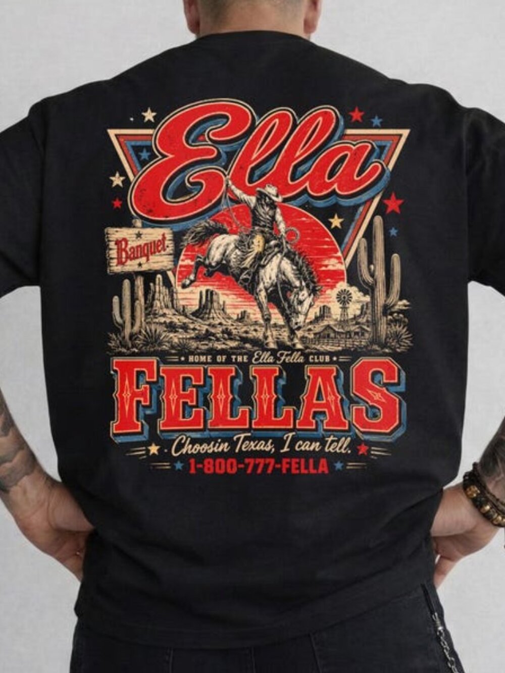 Ella's Fellas Club Shirt,Western Whiskey Graphic Shirt